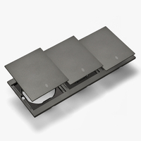 Interruptores y Enchufes de Pared WESA Ultrafinos con Botón Pulsador de 1/2/3 Vías, Enchufe Europeo de 1/2 Vía, Combinación Libre, Diseño Moderno de Lujo