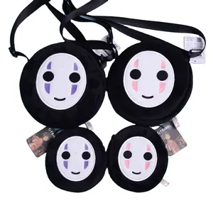 12-18CM आलीशान बैग उत्साही दूर बच्चों Kawaii मिनी बैग के लिए कोई चेहरा आदमी मोबाइल फोनों के लिए Hayao मियाज़ाकी खिलौने सिक्का बटुआ पर्स