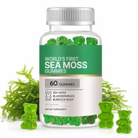 Gummies de mousse de mer irlandaise naturelle à formule personnalisée avec fucus et bardane pour soutenir la santé immunitaire, l'intestin et le bien-être général