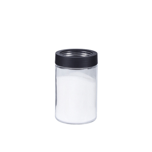 Bocaux à épices en verre avec couvercles en bois d'acacia pour la cuisine, boîte à sel et poivre avec cuillère intégrée - Product Image 2