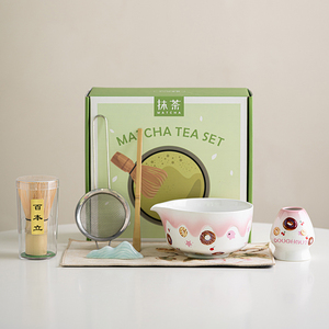 Juego <span class=keywords><strong>de</strong></span> Matcha japonés <span class=keywords><strong>de</strong></span> 5/7 Uds., tazón mezclador <span class=keywords><strong>de</strong></span> té verde <span class=keywords><strong>de</strong></span> cerámica con caño <span class=keywords><strong>de</strong></span> vertido y soporte, tamiz <span class=keywords><strong>de</strong></span> Matcha, cuchara batidora <span class=keywords><strong>de</strong></span> Bambú - Product Image 2