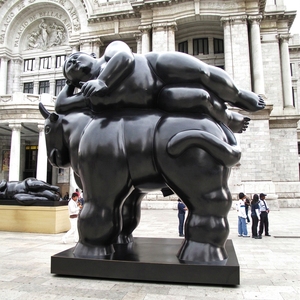 Escultura de Bronce Personalizada de Gran Tamaño, Arte en Latón Fundido, Decoración para el Hogar y Jardín, Fernando Botero, Hombre y Mujer Desnudos, en Venta - Product Image 4