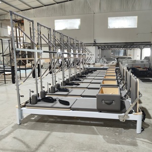 Equipo de <span class=keywords><strong>Gimnasio</strong></span> para Pilates Reformer de Senya Manufacturer, Reformer de Aluminio con <span class=keywords><strong>Torre</strong></span> y Media Trapecio para Estudio de Pilates - Product Image 2