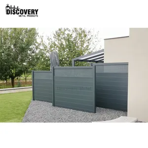 Panneaux de clôture à lattes en aluminium de jardin de découverte conceptions de clôtures en métal modernes de haute qualité clôture extérieure - Product Image 1