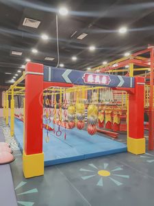 HAPPY BABY Équipement de parcours de cordes pour usage commercial en extérieur et en intérieur avec <span class=keywords><strong>mur</strong></span> d'<span class=keywords><strong>escalade</strong></span> - Product Image 2