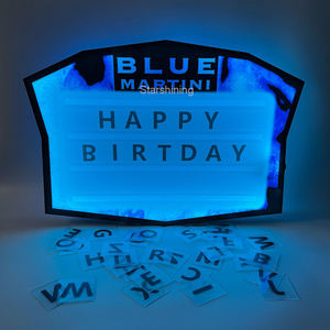 LOGO personalizzato <span class=keywords><strong>design</strong></span> <span class=keywords><strong>VIP</strong></span> display LED lettere marquee sign board box light bottle glorifier presenter per party lounge - Product Image 4