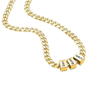 Cadena de Joyería Personalizada Única de Acero Inoxidable Nam316L, Chapada en Oro PVD de 14k 18k, Cadena para Hombre, Collar Masculino, Cadena de Oro para Hombre - Product Image 5