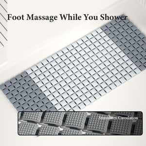 Pp Massief Patroon Anti-Geur Spa-Kwaliteit <span class=keywords><strong>Massage</strong></span> Badmat Antislip Minimalistische Badkamer Douchemat Machine Gemaakt - Product Image 3