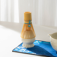 Nouvel ensemble de thé matcha japonais, fouet à thé, ensemble de thé avec bol à matcha à bec verseur, ensemble d'ustensiles faits à la main, cent pièces Benli