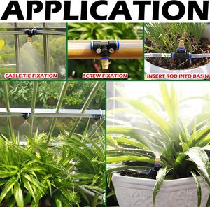 Kit Sistema di Irrigazione in Ottone con Irrigazione a Goccia Automatica Adattatore a Connessione Rapida 12mm per Giardino Cortile Prato Serra - Product Image 6