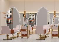 Fauteuil de Lavage Shampooing Rose de Luxe pour Salon de Coiffure avec Bol, Massage et Dossier Réglable