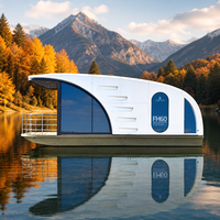 Maison flottante préfabriquée en conteneur avec panneaux sandwich