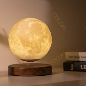 Café Wohnzimmer Schlafzimmer Innenbereich Nachtlicht Tischlampe Magnetische Levitation Schwebende LED 14CM Mond Modern Büro Hotel Zuhause Licht - Product Image 1