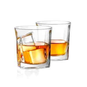 300毫升现代水晶设计威士忌玻璃杯定制玻璃器皿酒伏特加威士忌酒杯