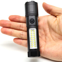 Lampe torche tactique portable ultra-lumineuse à haute luminosité longue portée rechargeable par USB mini lampes de poche