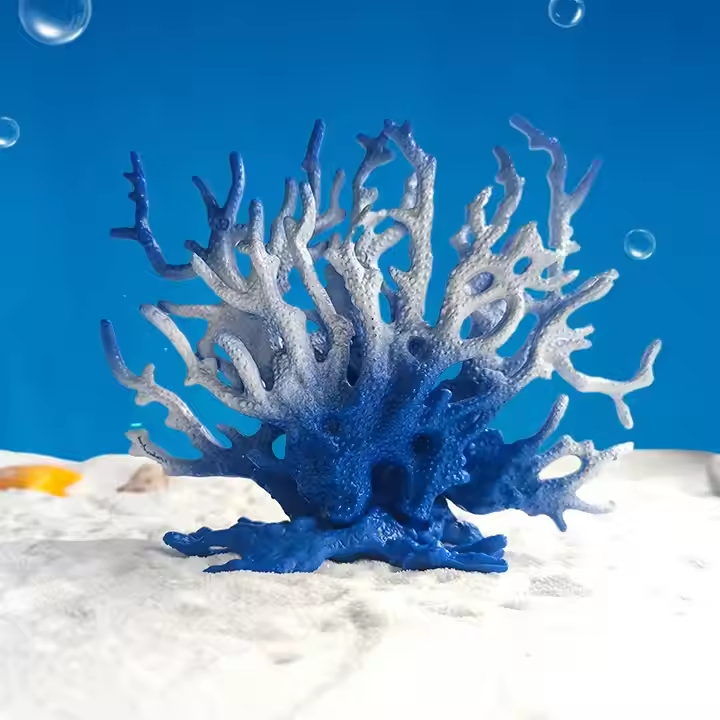 Красивый Красочный Искусственный коралловый риф из смолы для аквариума, аквариума, украшения для аквариума, пластиковый настольный обеденный стол на открытом воздухе