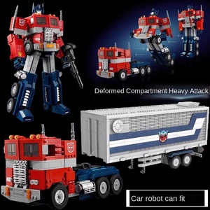 Jouet de construction DIY en blocs de plastique transformable en voiture, <span class=keywords><strong>robot</strong></span> et mecha, compatible transfrontalier - Product Image 4