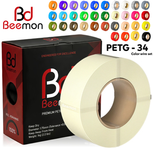 Filamento PETG BEEMON de 1.75mm, Color Negro/Blanco/Gris, 1KG, para Impresora 3D - Product Image 1