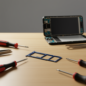 ถาดใส่ซิมการ์ดและไมโครเอสดี สีฟ้า สำหรับ Samsung Galaxy A01 รุ่นปี 2020 A015F อะไหล่ทดแทน - Product Image 3