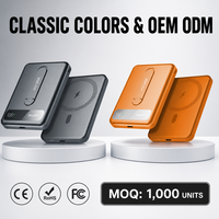 Nouvelle batterie externe ultra-fine portable en alliage d'aluminium 10000 mAh 35W Chargeur rapide Chargeur magnétique sans fil