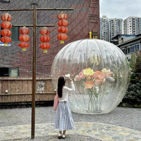 Ballon en forme de cœur transparent en PVC gonflable pour la publicité et les décorations de centres commerciaux pour la Saint-Valentin et les fiançailles