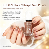 KUDAN, fabricant depuis 20 ans, vernis à ongles à base d'eau multi-tons scintillants, sans odeur, logo personnalisé, cosmétiques pour ongles en marque privée