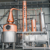 Alambic en cuivre pas cher ZJ 300l 150l, alambic à double pot, alambic à whisky single malt, équipement de distillation de brandy