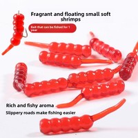Leurre flottant parfumé en perles souples imitation larve de sang pour la pêche à la carpe carassin avec flotteur coulissant