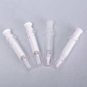 Bon marché, vente en gros, bouteille sans air en forme de <span class=keywords><strong>seringue</strong></span> cosmétique de 10ml 15ml 20ml pour crème pour les yeux, bouteille de tube, bouteille de <span class=keywords><strong>seringue</strong></span> cosmétique - Product Image 1