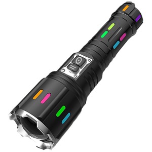 High Power Rechargeable <b>LED</b> <b>Flashlight</b> With Zoom And Waterproof Design For Outdoor Use - Product Image 2