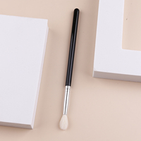 Pinceau de maquillage de luxe en poils de chèvre naturels, pinceau de mélange avec service de logo personnalisé