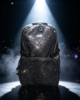 Mochila Portátil Antirrobo Personalizada de PU con Brillo y Logotipo del Nombre del Equipo TYHYGGE, Cierre de Cremallera de Alta Capacidad, MOQ Bajo