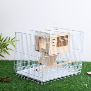 Handcrafted wooden birdcage with a nesting box suitable for <b>small</b> parrots for indoor and outdoor use - Product Image 4