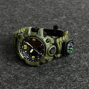 <span class=keywords><strong>Orologio</strong></span> da Polso Multifunzione per Uomo, Sportivo, con Bussola, Impermeabile, Movimento al <span class=keywords><strong>Quarzo</strong></span> LED, <span class=keywords><strong>Digitale</strong></span>, per Sopravvivenza all'Aperto - Product Image 4