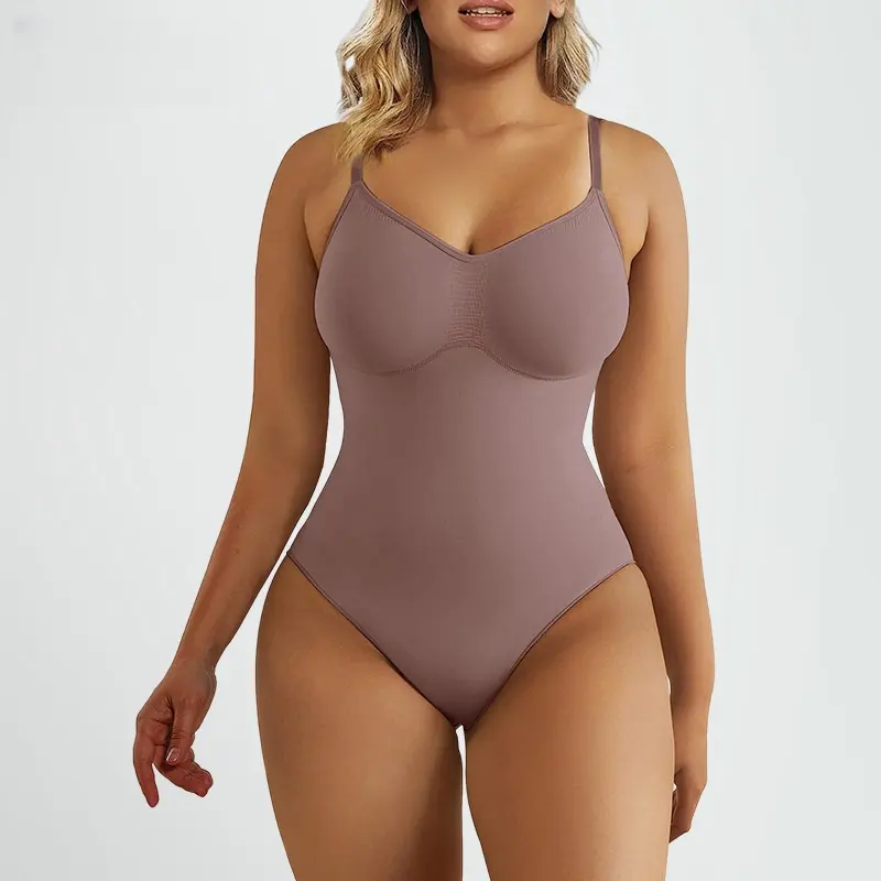 Lycra Stof Uit Één Stuk Lichaamsvorm Dragen Vrouwen Naadloze Sexy Jumpsuit Open Vijl Bil Lifting Borst Afslankende Bodysuit