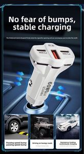 ที่ชาร์จในรถยนต์แบบยูนิเวอร์แซล PD60W พอร์ต USB คู่ สำหรับโทรศัพท์มือถือ ชาร์จเร็ว PD30W Quick QC3.0 อะแดปเตอร์ที่ชาร์จในรถยนต์ - Product Image 3