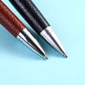 Custom Logo Executive 1.0 mm Fine Writing Business Ballpoint <b>Pen</b> High Quality Leather Metal Signature <b>Pen</b> Business Gift - Product Image 5