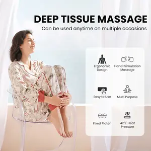 Taşınabilir elektrikli isıtmalı boyun masajı omuz bel sırt tedavisi ağrı yoğurma Shiatsu masaj yastığı