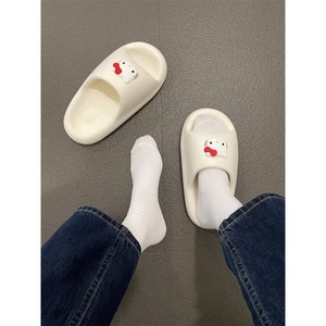 Summer new style simple solid-color women's cute and drowsy <b>bear</b> for both indoor and outdoor use, durable and wear-resistant - Product Image 6