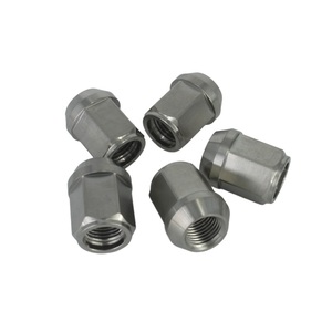 Vàng bị cháy màu xanh cầu vồng Anodized M12 M14 GR5 Titan xe bánh xe <span class=keywords><strong>Lug</strong></span> Nut mở cuối gần cuối - Product Image 2