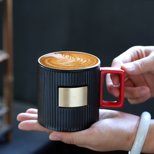 Tasse à café en céramique style Star Bar, design nordique, avec poignée, motif LOGO imprimé, pour anniversaire/diplôme – Fournisseur direct usine - Product Image 4