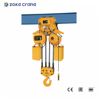 Palans électriques à chaîne de 7,5 tonnes, 380V, chaîne G80 avec chariot motorisé pour la manutention de matériaux sur pont roulant d'atelier, directement de l'usine