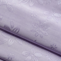 Vente chaude : Tissu jacquard violet élégant 100 % viscose, personnalisé OEM, pour doublure de vêtements pour filles