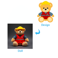 Peluches d'ours en peluche personnalisées Anime porte-clés ours en peluche pour pendentif de mascotte douce jouets d'animaux en peluche personnalisés