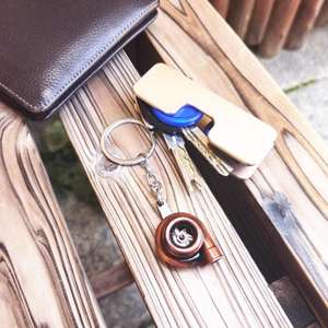 Wsnbwye Porte-clés en métal 3D DIY, style caricature, avec plaque de frein à sublimation - Product Image 5