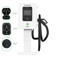 Chargeur EV DC XTEVSE XT-DC300 20kW CCS2 Smart Wallbox avec interface utilisateur OCPP 7 pouces, terminaux de paiement RFID, état neuf, GBT