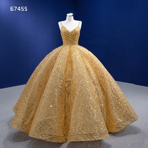 Robe de soirée pour femme Rsm67455, vente chaude, robe de bal sexy brillante dorée - Product Image 1