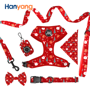 Hanyang-arnés de neopreno suave para perro, conjunto de arnés con diseños y elementos personalizados de Navidad, con relleno de perro grande - Product Image 1