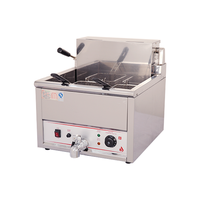 Friteuse Électrique Commerciale de Comptoir, 1 Cuve, 2 Paniers, pour Poulet et Frites, Machine à Frire Électrique Professionnelle
