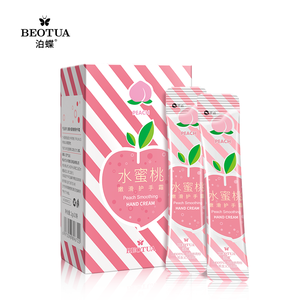 BEOTUA 2ml Hyaluronic Acid <b>Hand</b> <b>Cream</b> Wholesale Herbal Moisturizing Nourishing Soothing Brightening Peach Vitamin C Mineral - Product Image 1